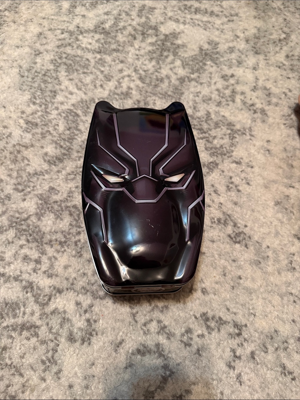 Black Panther Helmet Tin Case - Deep Black Finish